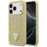 Guess Rhinestone Triangle Logo Case for iPhone 17 Pro / gold