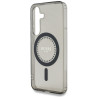 Case Guess Rhinestones Printed Classic Logo MagSafe for Samsung Galaxy S25 / black