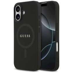 Guess Saffiano Classic Logo MagSafe Case for iPhone 17 / black