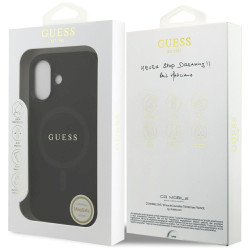 Guess Saffiano Classic Logo MagSafe Case for iPhone 17 / black
