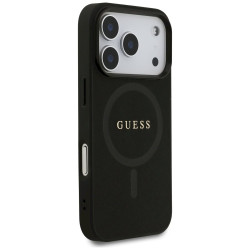 Guess Saffiano Classic Logo MagSafe Case for iPhone 17 Pro / Black