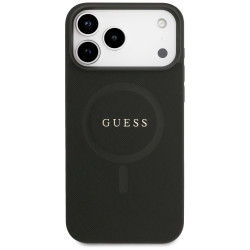 Guess Saffiano Classic Logo MagSafe Case for iPhone 17 Pro Max / Black