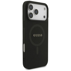 Guess Saffiano Classic Logo MagSafe Case for iPhone 17 Pro Max / Black
