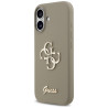 Guess Silicone Big 4G Script Case for iPhone 17 / Brown
