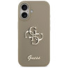Guess Silicone Big 4G Script Case for iPhone 17 / Brown