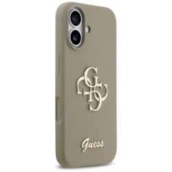 Guess Silicone Big 4G Script Case for iPhone 17 / Brown