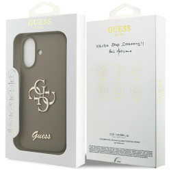 Guess Silicone Big 4G Script Case for iPhone 17 / Brown