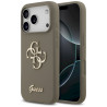 Guess Silicone Big 4G Script Case for iPhone 17 Pro / brown