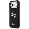 Guess Silicone Big 4G Script case for iPhone 17 Pro Max / black