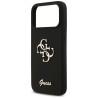 Guess Silicone Big 4G Script case for iPhone 17 Pro Max / black