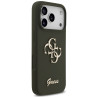 Guess Silicone Big 4G Script case for iPhone 17 Pro Max / khaki