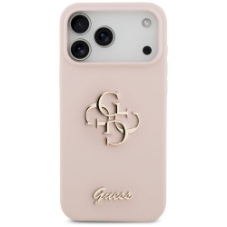 Guess Silicone Big 4G Script Case for iPhone 17 Pro Max / Pink