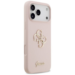 Guess Silicone Big 4G Script Case for iPhone 17 Pro Max / Pink