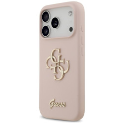 Guess Silicone Big 4G Script Case for iPhone 17 Pro / Pink