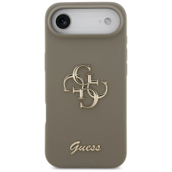 Guess Silicone Big 4G Script Case for iPhone 17 Air / Brown