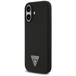 Case Guess Silicone Triangle Logo MagSafe for iPhone 17 / black