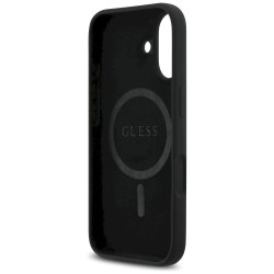 Case Guess Silicone Triangle Logo MagSafe for iPhone 17 / black