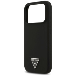 Case Guess Silicone Triangle Logo MagSafe for iPhone 17 Pro Max / black