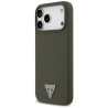 Case Guess Silicone Triangle Logo MagSafe for iPhone 17 Pro Max / khaki