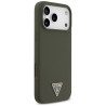 Case Guess Silicone Triangle Logo MagSafe for iPhone 17 Pro Max / khaki