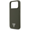 Case Guess Silicone Triangle Logo MagSafe for iPhone 17 Pro Max / khaki