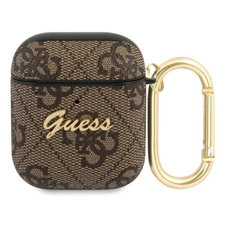 Guess GUA24GSMW AirPods cover 4G Script Metal Collection / brown