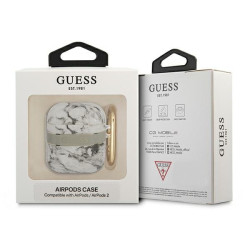 Guess GUA2HCHMAG AirPods cover Marble Strap Collection / grey