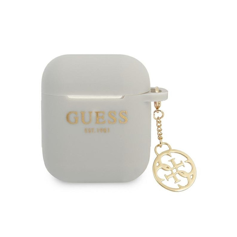 Guess GUA2LSC4EG AirPods cover Silicone Charm 4G Collection / grey