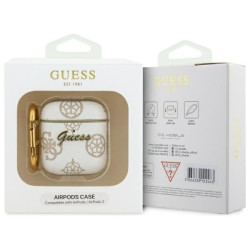 Guess GUA2PG4GPH AirPods 1/2 cover 4G Hook / white