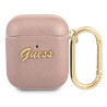Guess GUA2SASMP AirPods cover Saffiano Script Metal Collection / pink