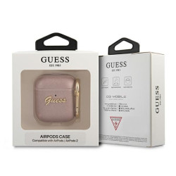 Guess GUA2SASMP AirPods cover Saffiano Script Metal Collection / pink