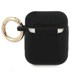 Guess GUA2SSSK AirPods cover Silicone Vintage Script / black