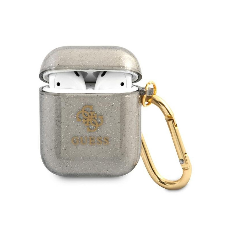 Guess GUA2UCG4GK AirPods cover Glitter Collection / black