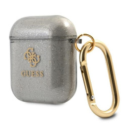 Guess GUA2UCG4GK AirPods cover Glitter Collection / black