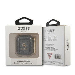 Guess GUA2UCG4GK AirPods cover Glitter Collection / black