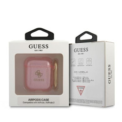 Guess GUA2UCG4GP AirPods cover Glitter Collection / pink