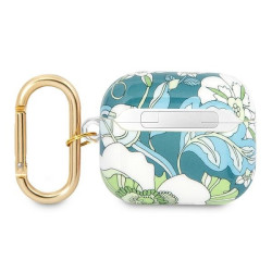 Guess GUA3HHFLN AirPods 3 cover Flower Strap Collection / green