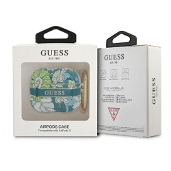 Guess GUA3HHFLN AirPods 3 cover Flower Strap Collection / green