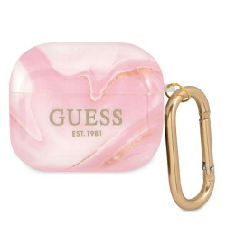Guess GUA3UNMP AirPods 3 cover Marble Collection / pink