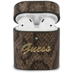 Guess GUACA2PUSNSMLBR AirPods cover Python Collection / brown