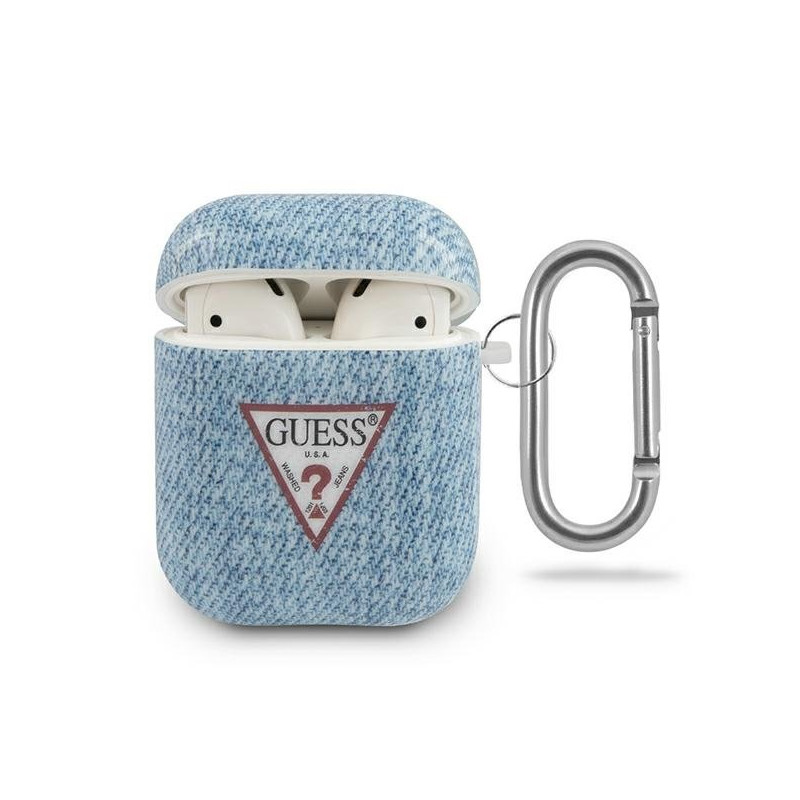 Guess GUACA2TPUJULLB AirPods cover Jeans Collection / light blue