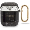 Guess GUACA2TPUMABK AirPods cover Marble Collection / black