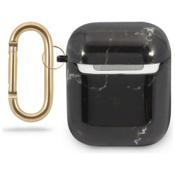 Guess GUACA2TPUMABK AirPods cover Marble Collection / black