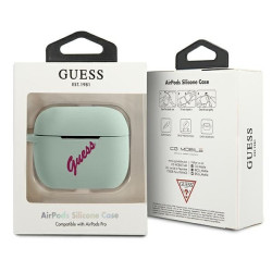 Guess GUACAPLSVSBF AirPods Pro cover Silicone Vintage / blue fuschia
