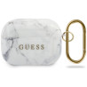 Guess GUACAPTPUMAWH AirPods Pro cover Marble Collection / white