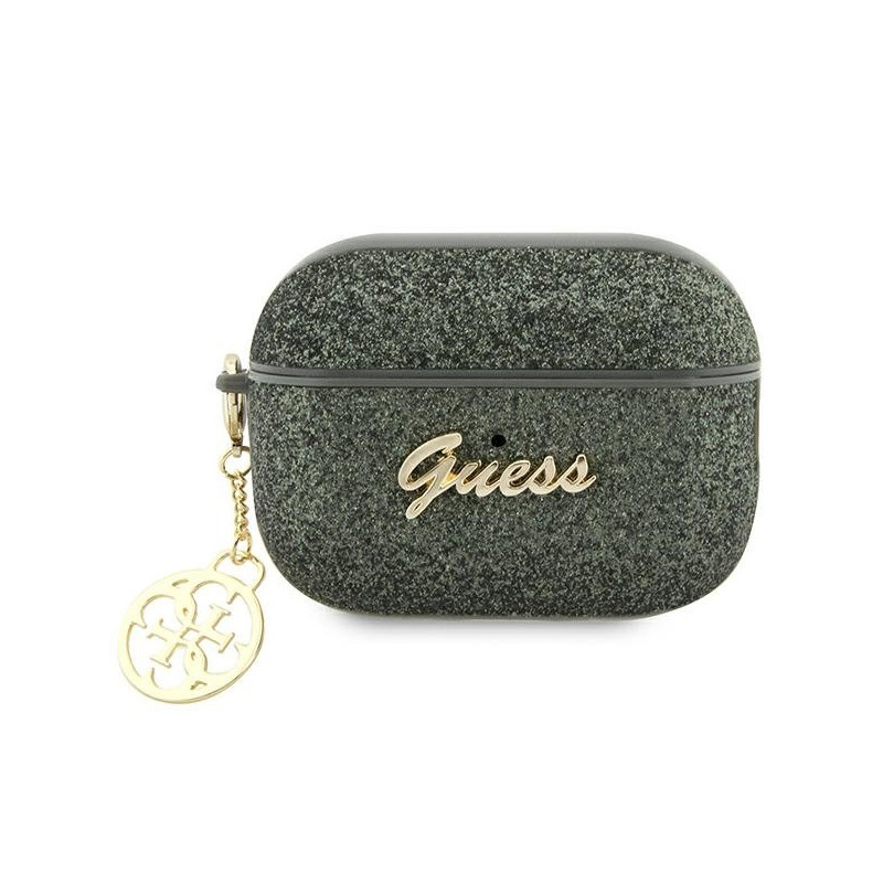 Guess GUAP2GLGSHA Glitter Flake 4G Charm cover for AirPods Pro 2 (2022/2023) / khaki