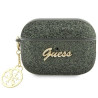 Guess GUAP2GLGSHA Glitter Flake 4G Charm cover for AirPods Pro 2 (2022/2023) / khaki