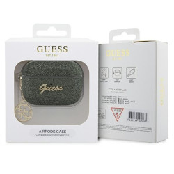Guess GUAP2GLGSHA Glitter Flake 4G Charm cover for AirPods Pro 2 (2022/2023) / khaki