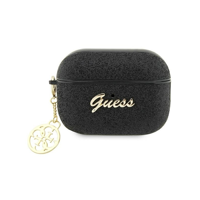 Guess GUAP2GLGSHK AirPods Pro 2 (2022/2023) cover Glitter Flake 4G Charm / black