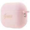 Guess GUAP2LSCHSP AirPods Pro 2 (2022/2023) cover Silicone Charm Heart Collection / pink